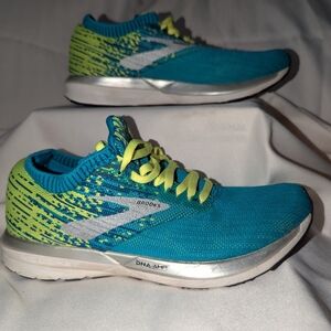 Brooks Athletic Shoes in Blue and Yellow